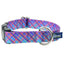 Twilight Glow Blue Plaid Dog Collar – EarthStyle 1 inch 2 Hounds Design