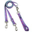 Twilight Glow Blue Plaid Double Connection Dog Leash – EarthStyle 2 Hounds Design