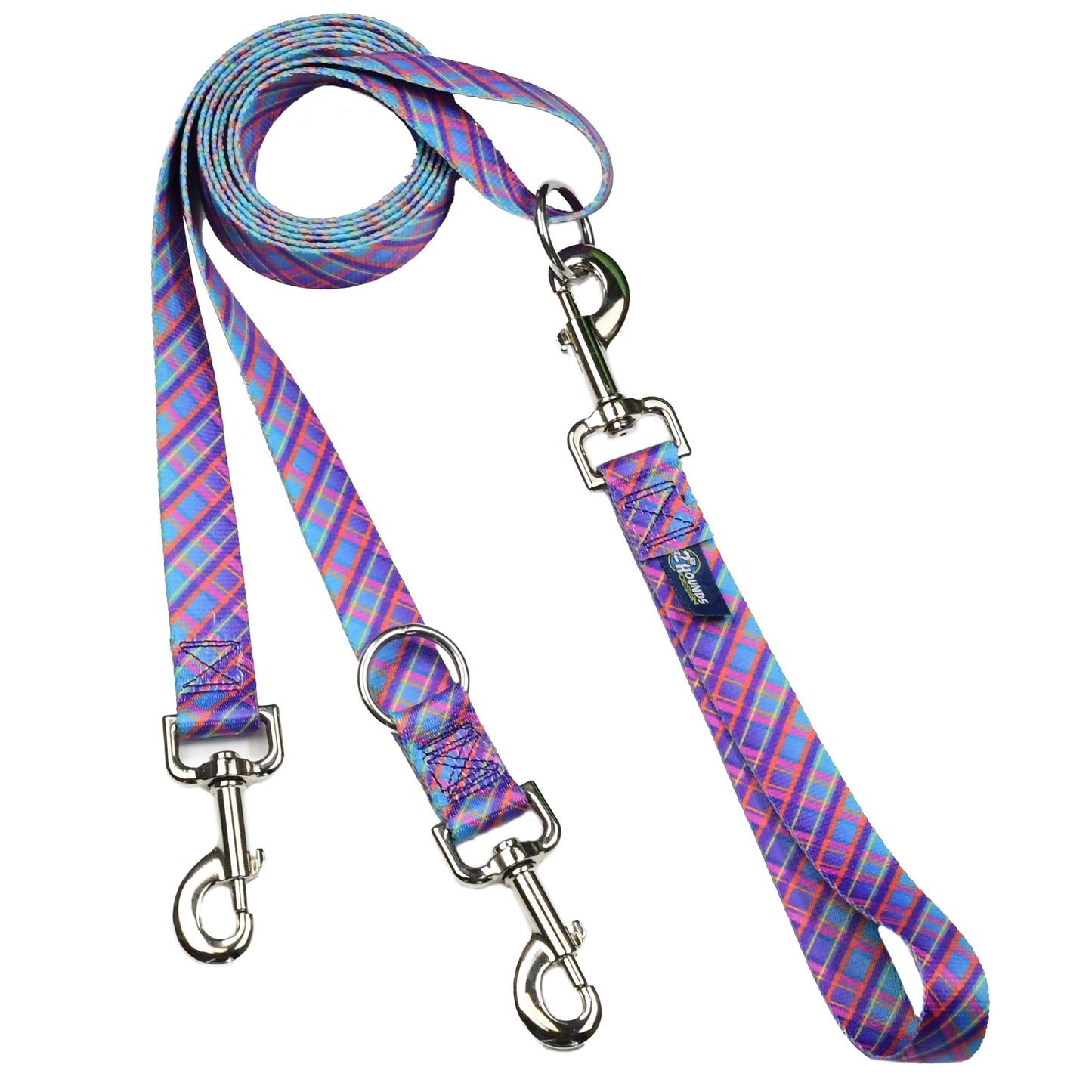 Twilight Glow Blue Plaid Freedom No-Pull Dog Harness – EarthStyle 2 Hounds Design