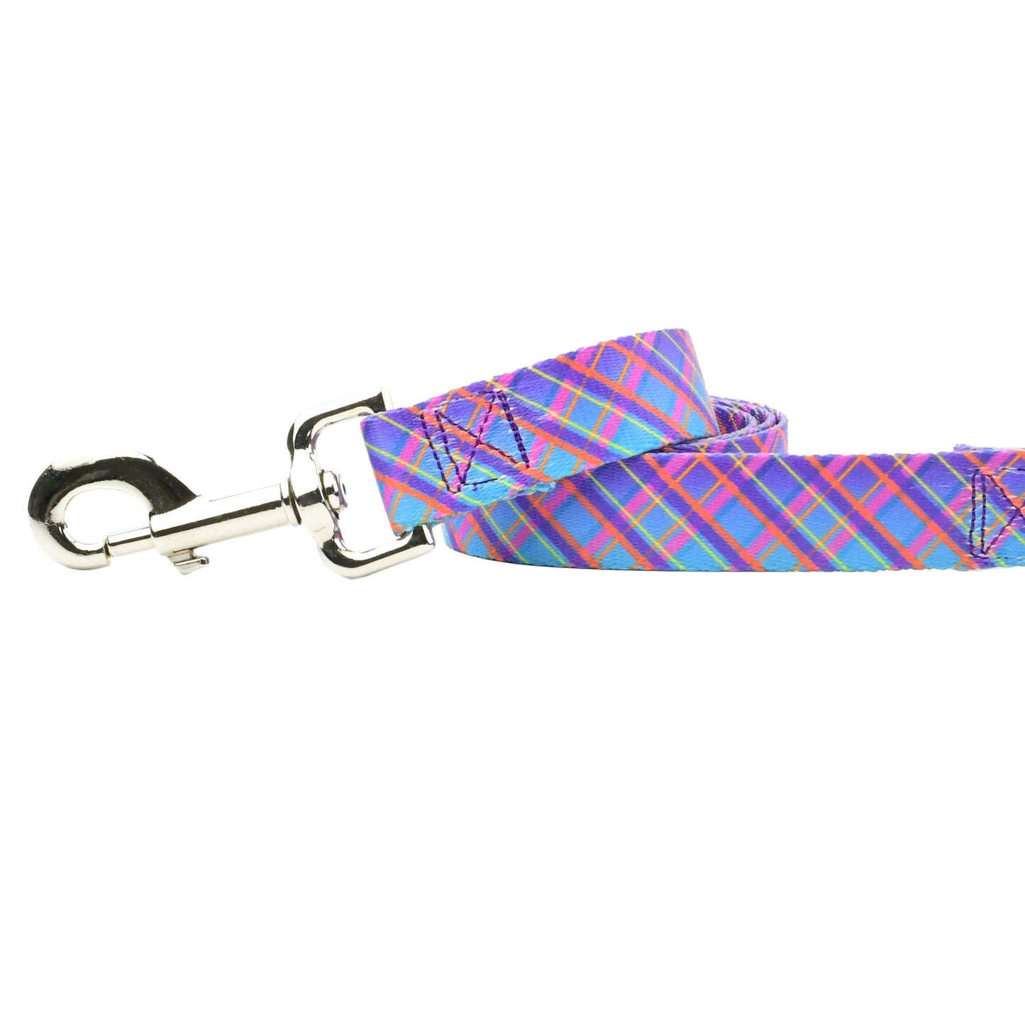 Twilight Glow Blue Plaid Dog Leash – EarthStyle 2 Hounds Design