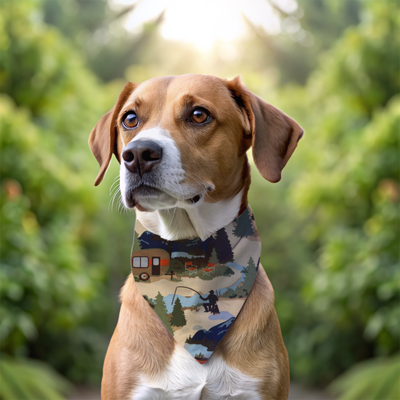 Camping Dog Bandana Dog Bandana Happy Tails Outfitters