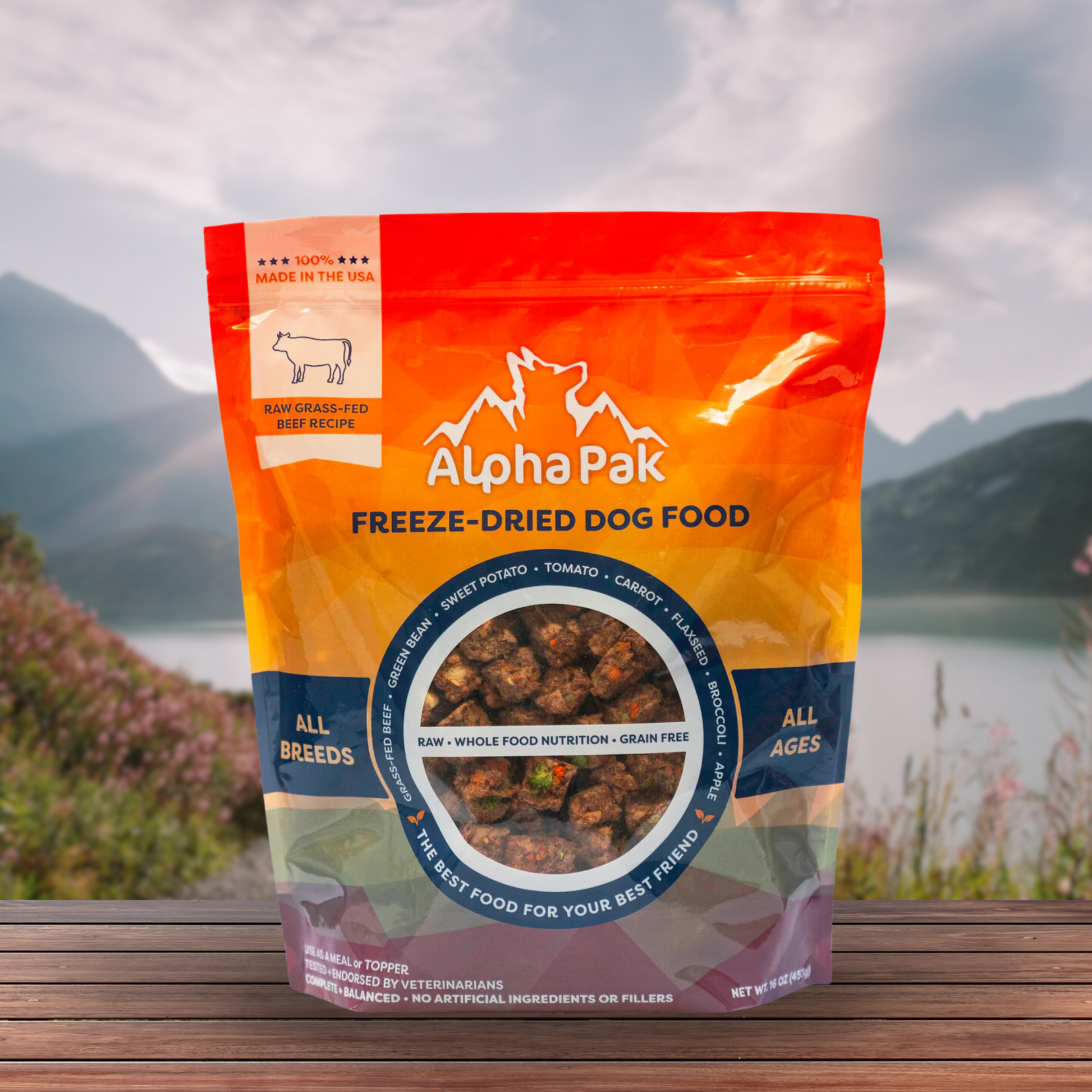PREMIUM RAW FREEZE DRIED DOG FOOD BEEF freeze dried dog food Alpha Pak