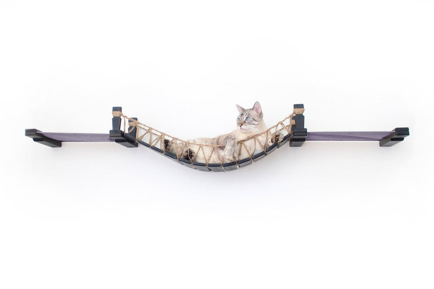 Double Cat Hammock and Climbing Bridge Combo Cat Bridge Catastrophic Creations