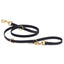 Viper Biothane Adjustable Multi-Purpose Dog Leash with Brass Hardware, 7FT Black Dog Leashes Dogline