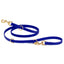 Viper Biothane Adjustable Multi-Purpose Dog Leash with Brass Hardware, 7FT Blueberry Royal Dog Leashes Dogline