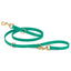 Viper Biothane Adjustable Multi-Purpose Dog Leash with Brass Hardware, 7FT Teal Dog Leashes Dogline