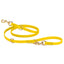 Viper Biothane Adjustable Multi-Purpose Dog Leash with Brass Hardware, 7FT Lemon Yellow Dog Leashes Dogline