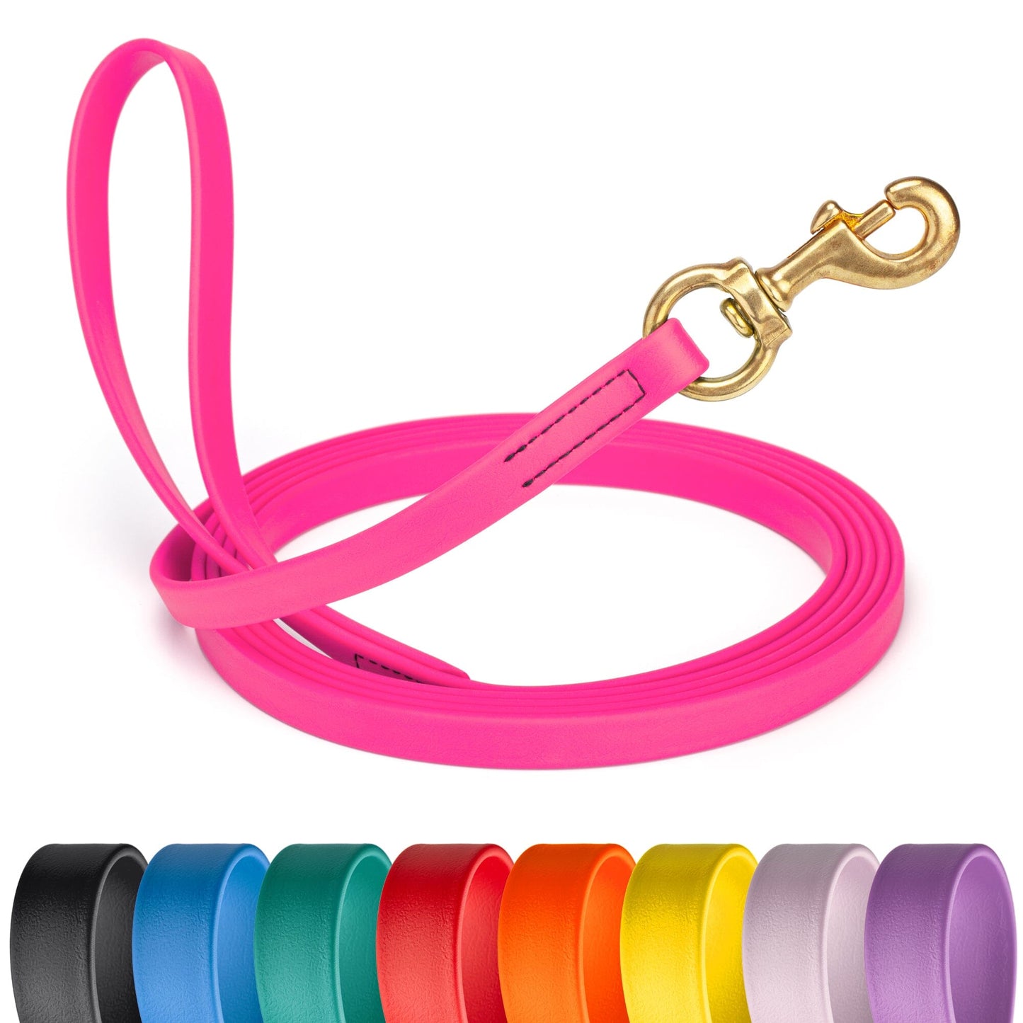 Viper Biothane Long Line 10 ft Lead with Brass Hardware Dog Leashes Dogline