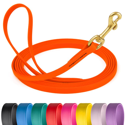 Viper Biothane Long Line 15 ft Lead with Brass Hardware Dog Leashes Dogline
