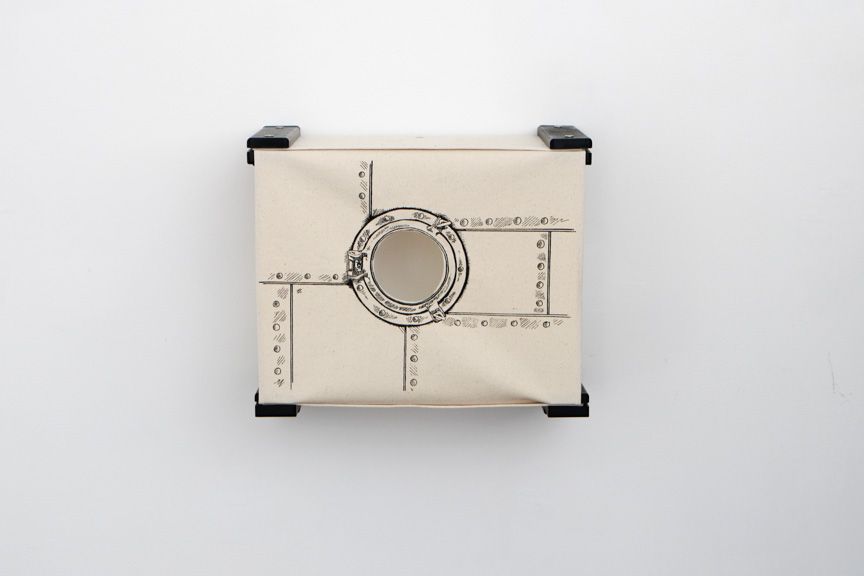 Enclosed Cat Bed - Cat Wall Cubby Onyx Bamboo Porthole Catastrophic Creations