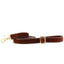 Brown Velvet Dog Leash 2 Hounds Design