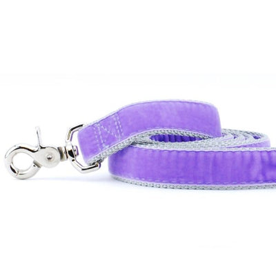 Lavender Velvet Dog Leash 2 Hounds Design