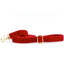 Red Velvet Dog Leash 2 Hounds Design