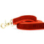 Rust Velvet Dog Leash (1″ Only) 2 Hounds Design