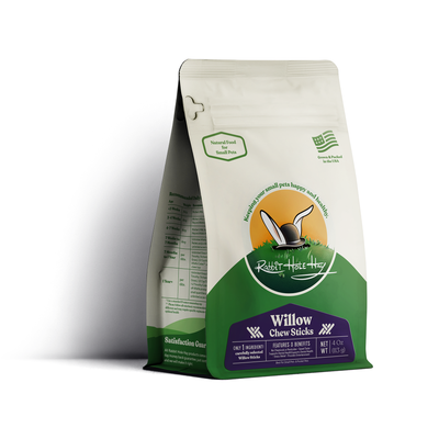 Rabbit Hole Hay All Natural Willow Chew Sticks 4 oz Chew Toys Rabbit Hole Hay