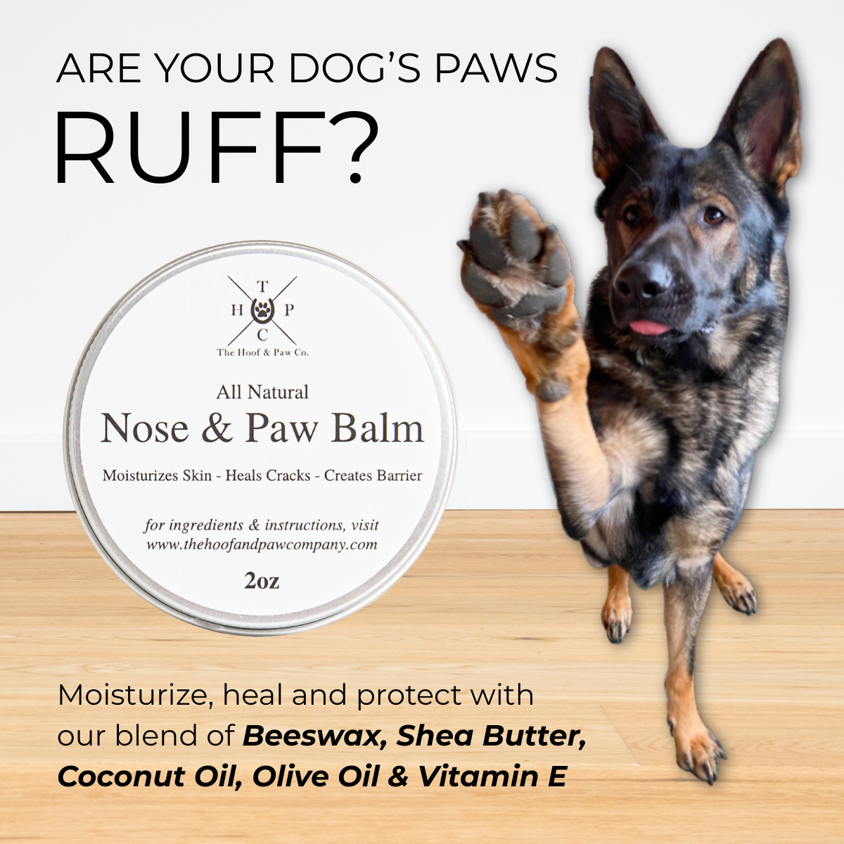 Nose & Paw Balm for Dogs - 2oz The Hoof & Paw Co.