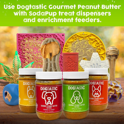 Dogtastic Peanut Butter for Dogs with Flax Seed - Xylitol-Free | USA Made - 50% off TREATS SodaPup/True Dogs, LLC