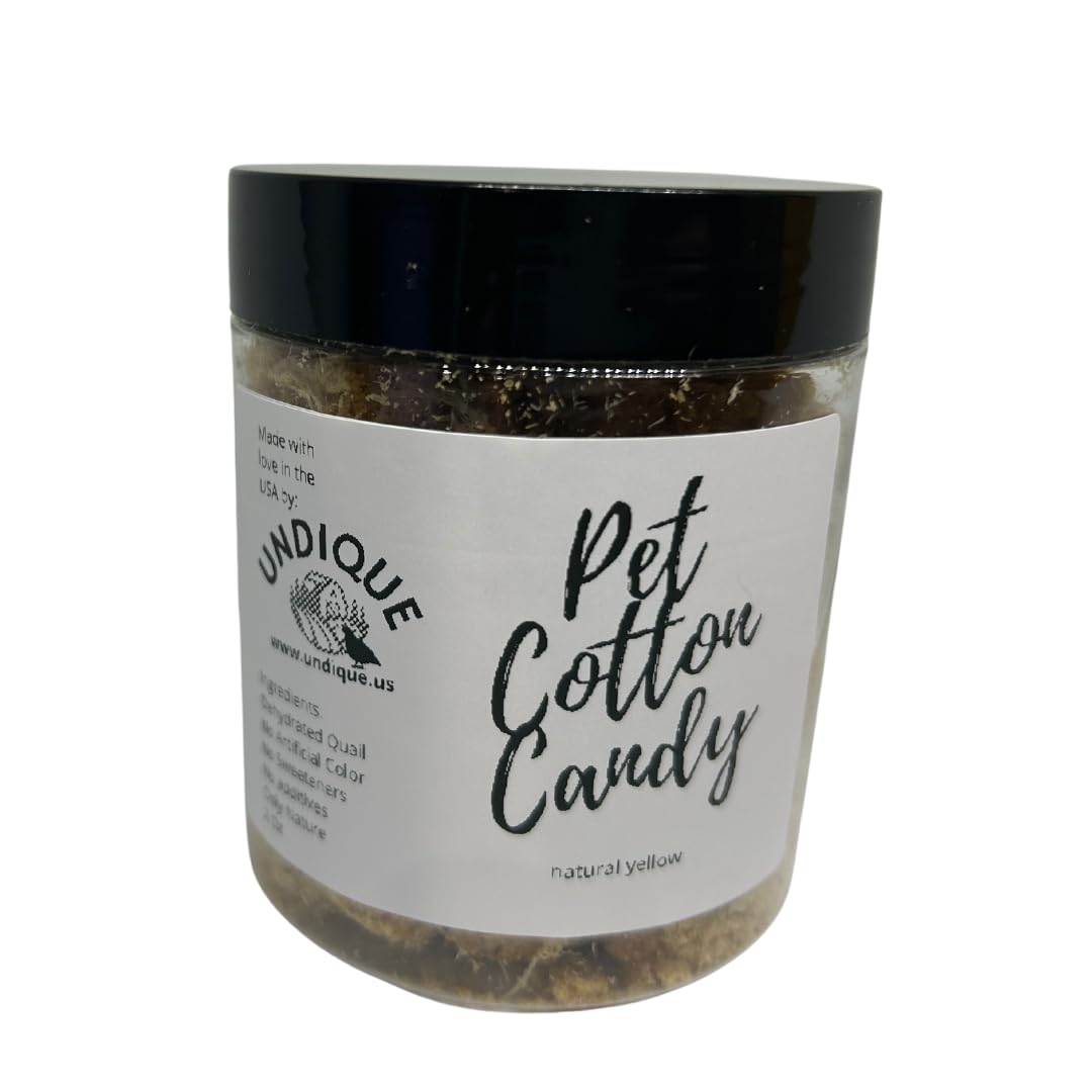 Pet Cotton Candy - Quail All Natural Protein-Rich Fluffy Treat for All Pets, one Ingredient only pet Treat and Food Topper for picky Eaters or gourmets. Made from Premium Quail Meat Default Title Quailz.com by Undique LLC