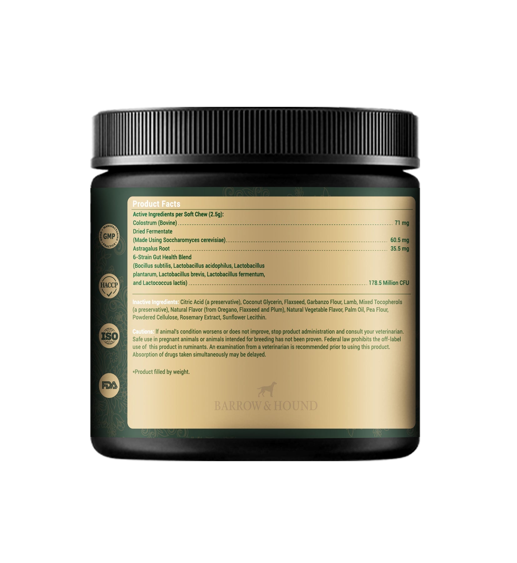 Allergy & Immune Bites for Dogs – Colostrum, Probiotics & Omega-3 – Seasonal Allergy & Itchy Skin Relief – Peanut Butter Flavor Supplements Barrow & Hound