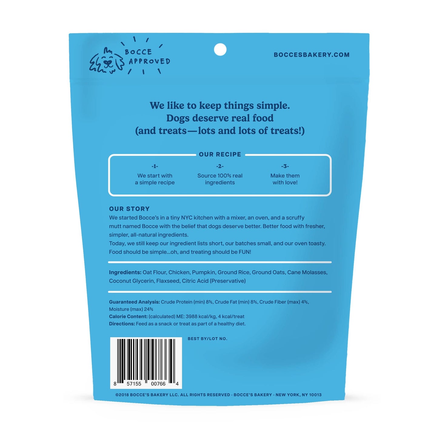 Bocce's Bakery Sunday Roast Training Bites Dog Treats 6oz Training Bites Antelope Pets