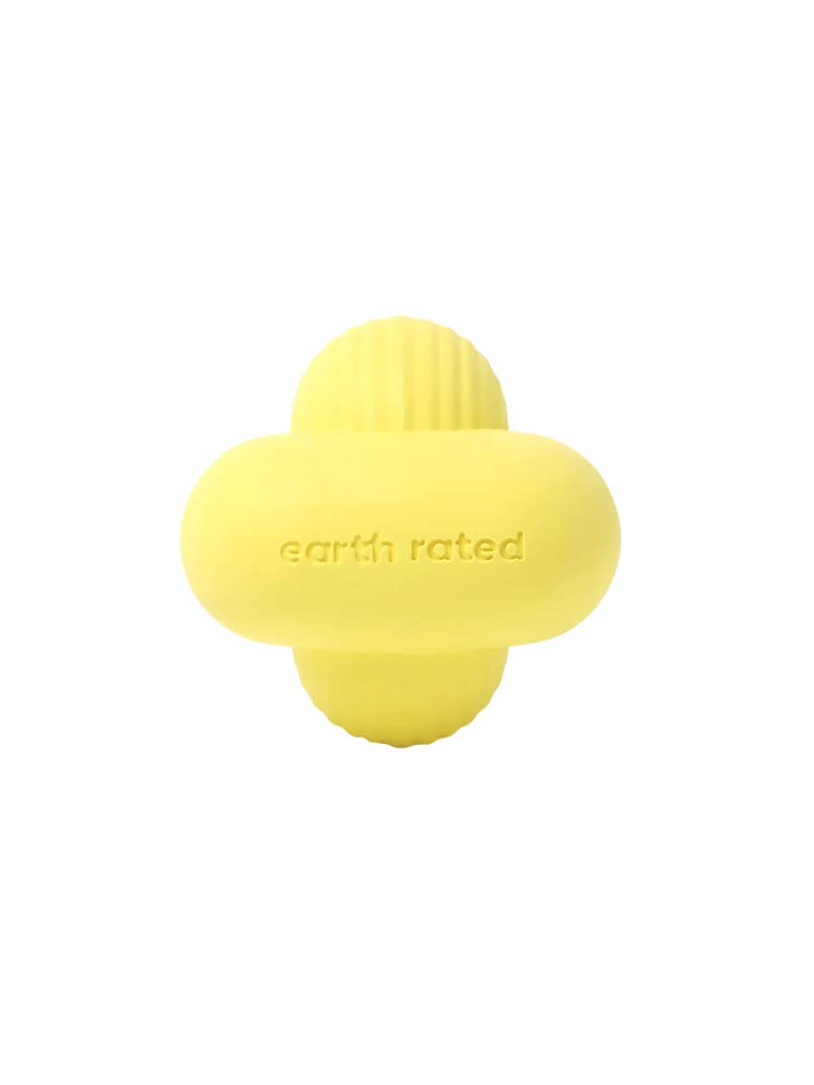 Earth Rated Rubber Fetch Dog Toy, Large Yellow Pet Palette Distribution