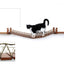 Cat Wall Bridge and Shelf Set English Chestnut Bamboo 50" Cat Bridge Catastrophic Creations