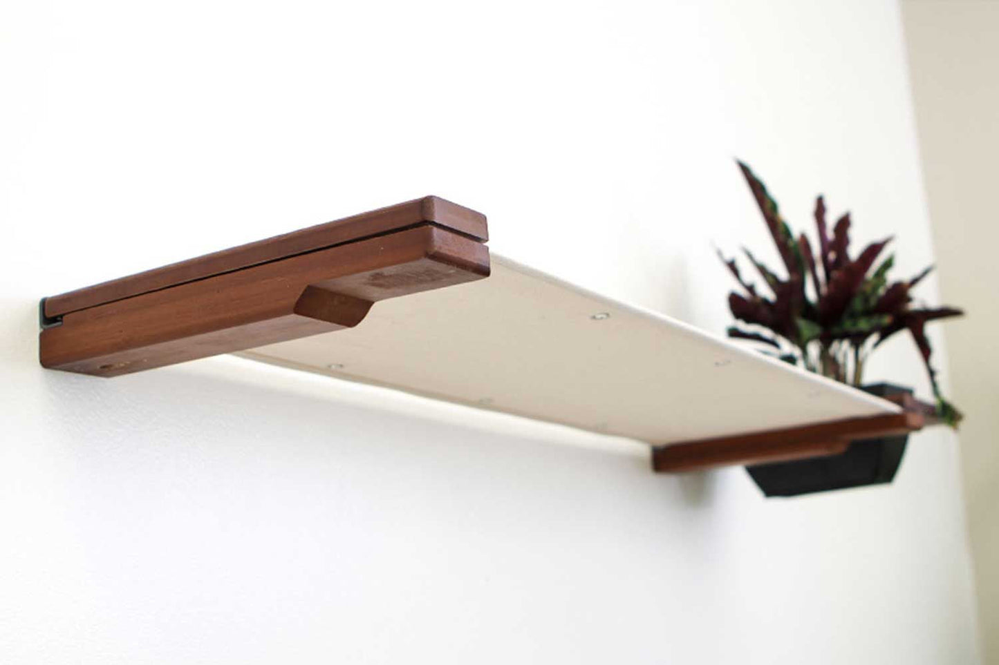 Cat Hammock Wall with Planter English Chestnut Bamboo Natural Canvas 32" Cat Hammock Catastrophic Creations