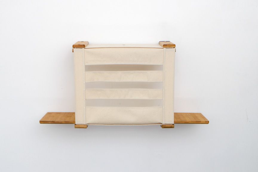 Cat Cubby for Wall - Covered Cat Bed Natural Bamboo Slotted Catastrophic Creations