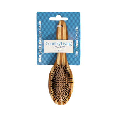 Country Living Dual-Sided Natural Wood Dog Brush - Ergonomic, Durable & Versatile Grooming Kits American Pet Supplies