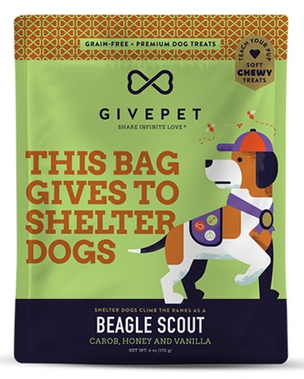 GivePet Soft Dog Treats Beagle Scout 6 Oz. Dog Treats GivePet