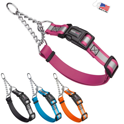 Reflective Biothane Martingale Collar with Quick Release Buckle Dog Collar Dogline