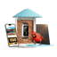 Birdfy Feeder with Solar Panel - Solar-Powered Smart Bird Feeder with Camera Blue Al by Subscription Bundle Birdfy