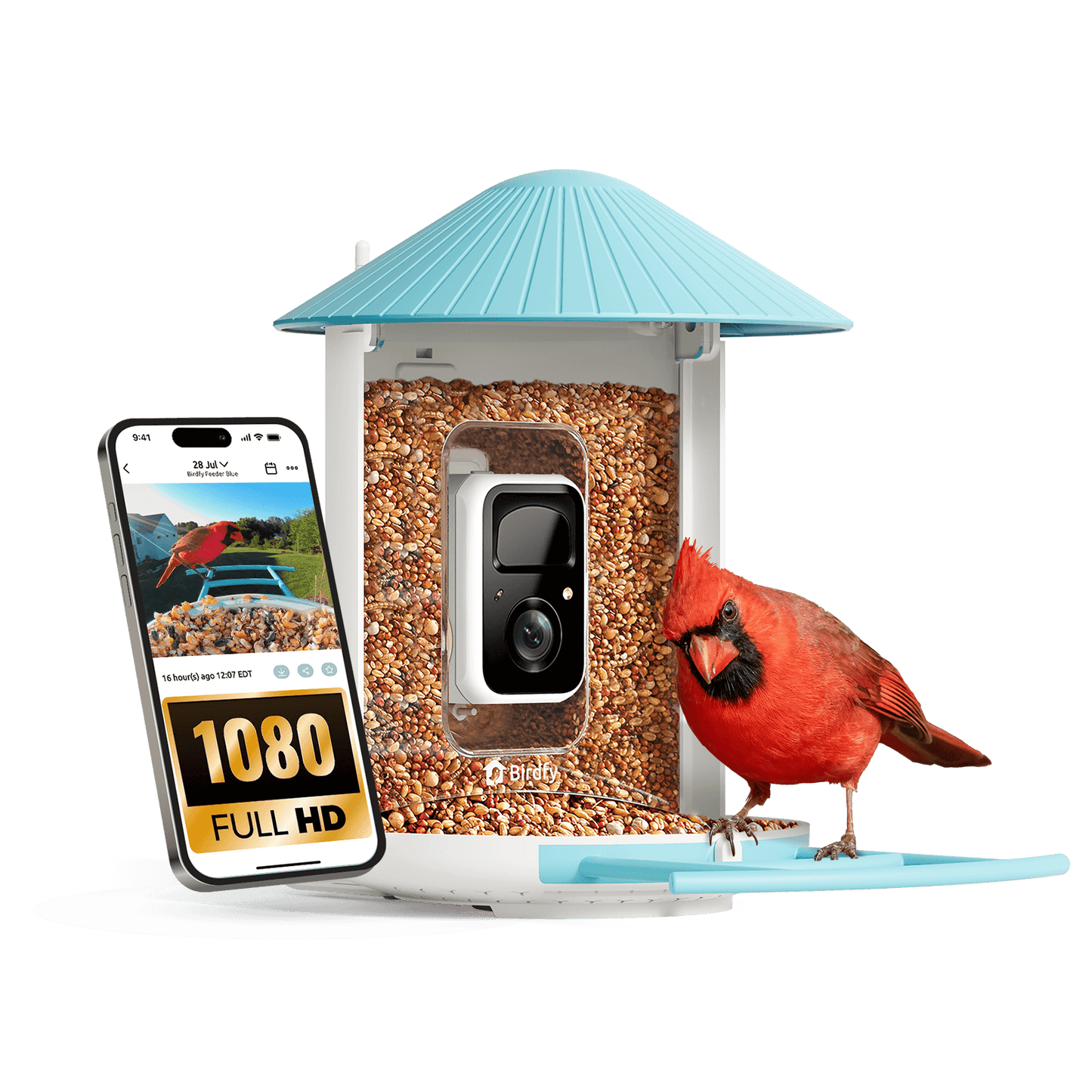 Birdfy Feeder - AI-Powered Smart Bird Feeder with Camera Non-Solar AI by Subscription Birdfy Feeder Birdfy