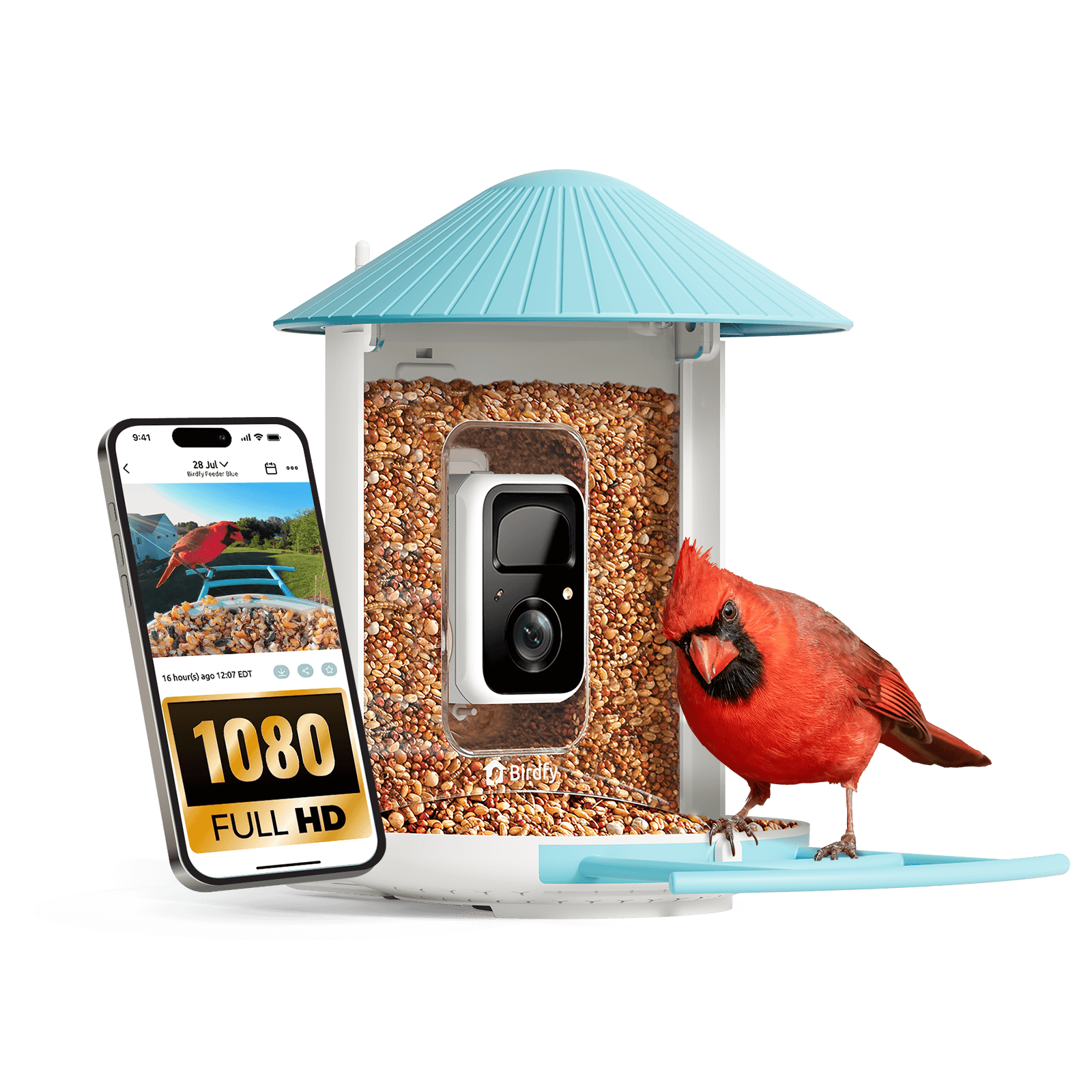 Birdfy Feeder - AI-Powered Smart Bird Feeder with Camera Non-Solar AI by Subscription Birdfy Feeder Birdfy