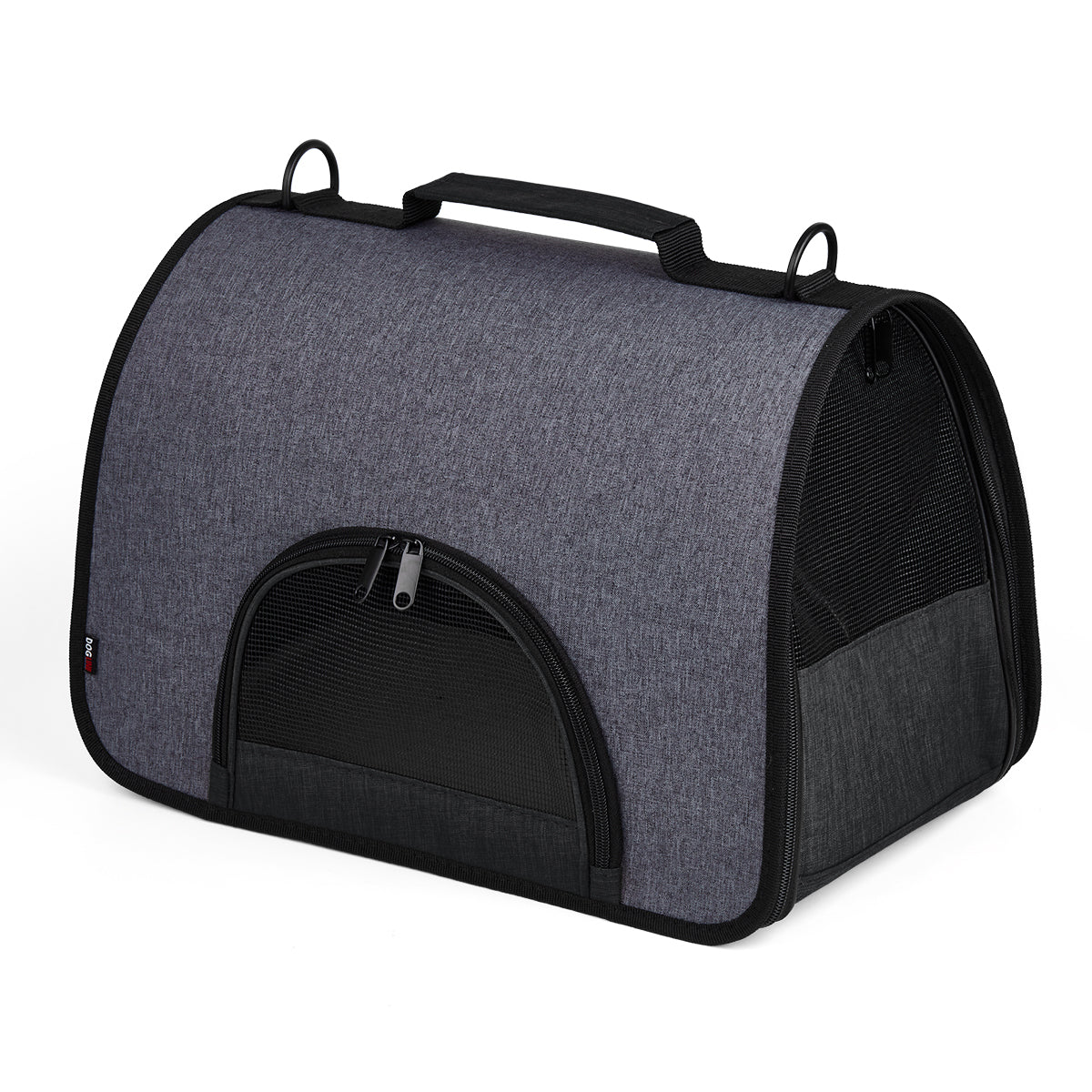 Dual Color Collapsible Pet Carrier Black Pet Carriers Dogline
