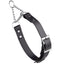 Biothane Adjustable Martingale Collar with Metal Buckle Black Martingale Dog Collar Dogline