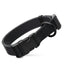 Dogline Biothane Waterproof Dog Collar with Quick Release Buckle Black Dog Collar Dogline