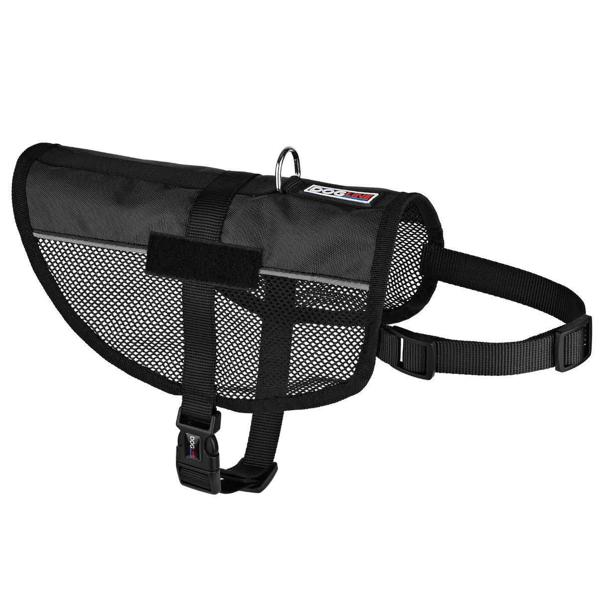MaxAire Mesh Dog Vest Harness Black Dog Harnesses Dogline