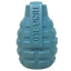 Grenade Shaped eDispenser Durable Dog Chew Toy & Treat Dispenser - Red & Blue LARGE STEEL BLUE GRENADE Rubber Dog Toys SodaPup/True Dogs, LLC