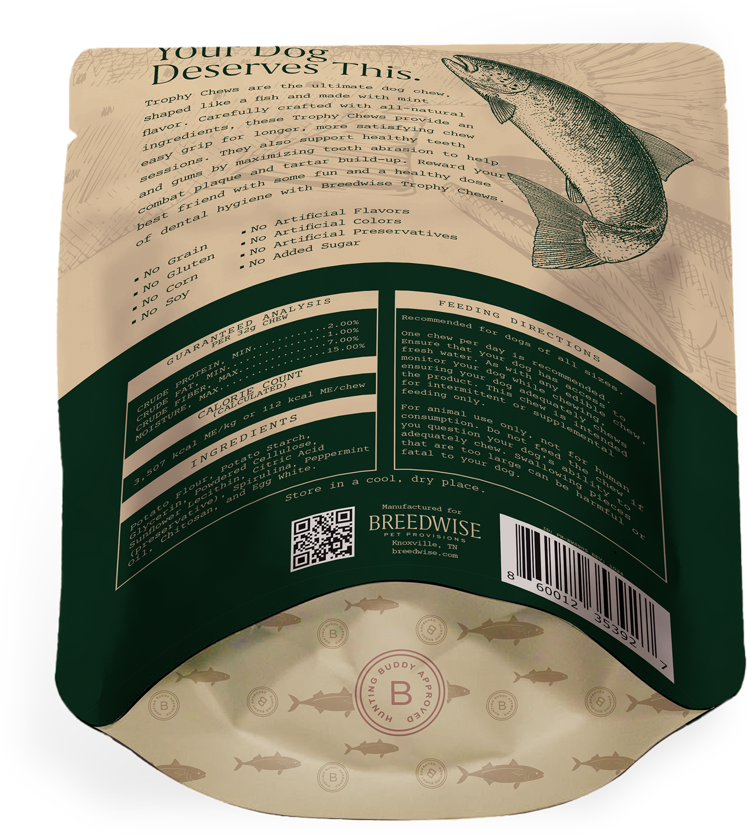 Trophy Chews™ Fish-Shaped Dental Treats Dog Treat Breedwise Pet Provisions