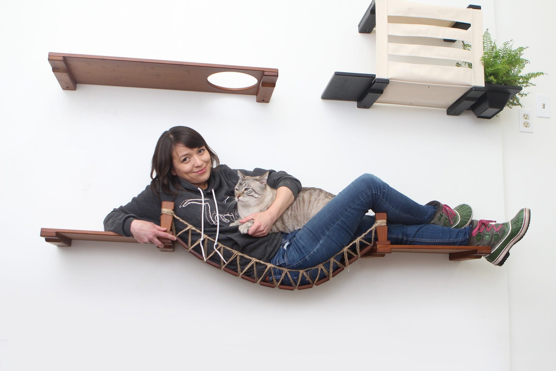 Cat Wall Bridge and Shelf Set Cat Bridge Catastrophic Creations