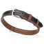 Soft Leather Dual-Color Flat Dog Collar Brown 19-24" 1" Dog Collar Dogline