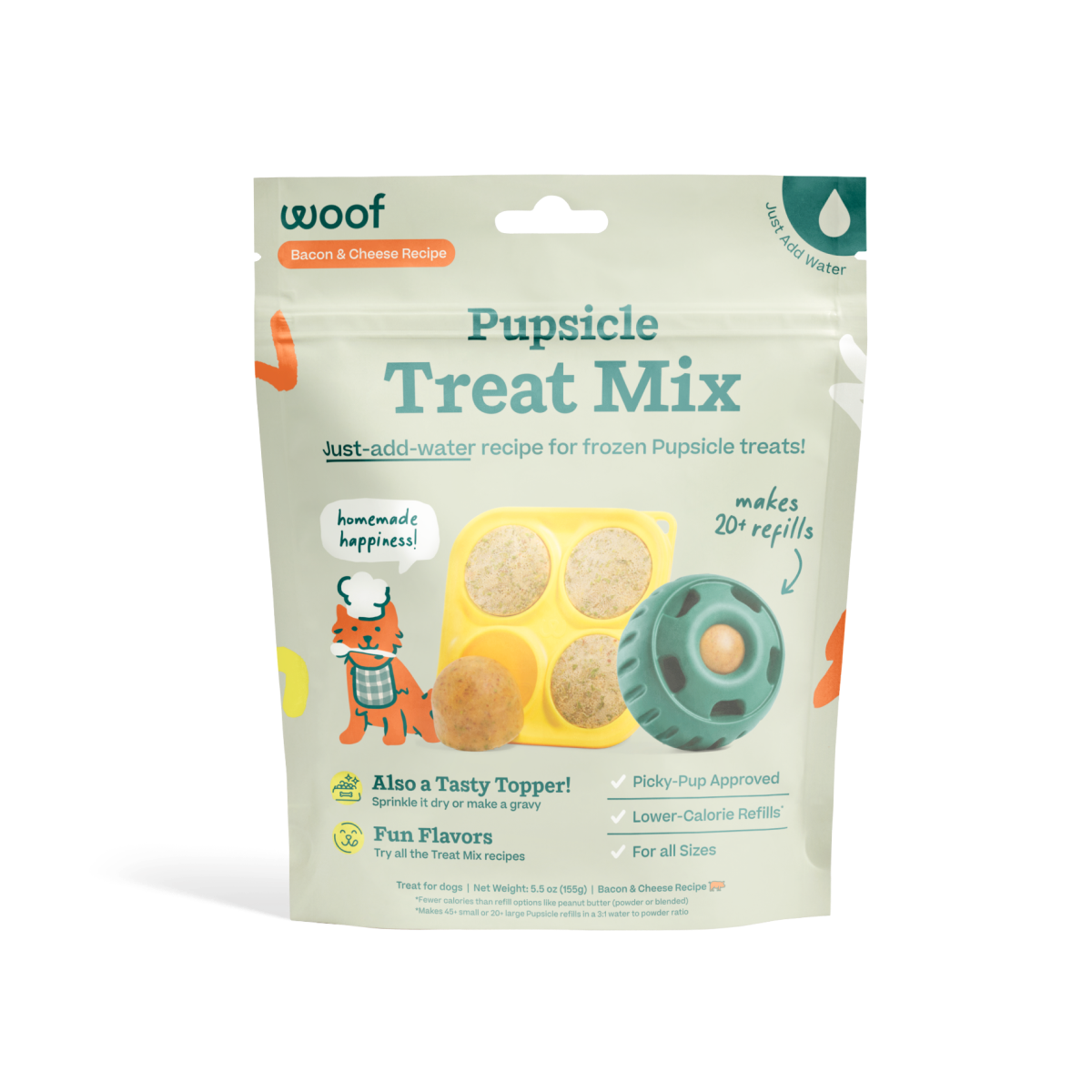 Pupsicle Treat Mix - Bacon & Cheese Woof