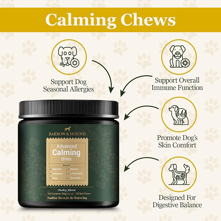 Calming Bites for Dogs – Stress & Anxiety Relief Supplements Barrow & Hound