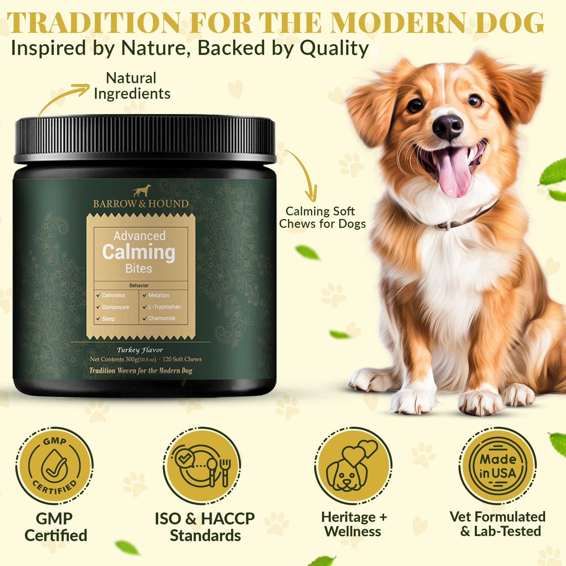 Calming Bites for Dogs – Stress & Anxiety Relief Supplements Barrow & Hound