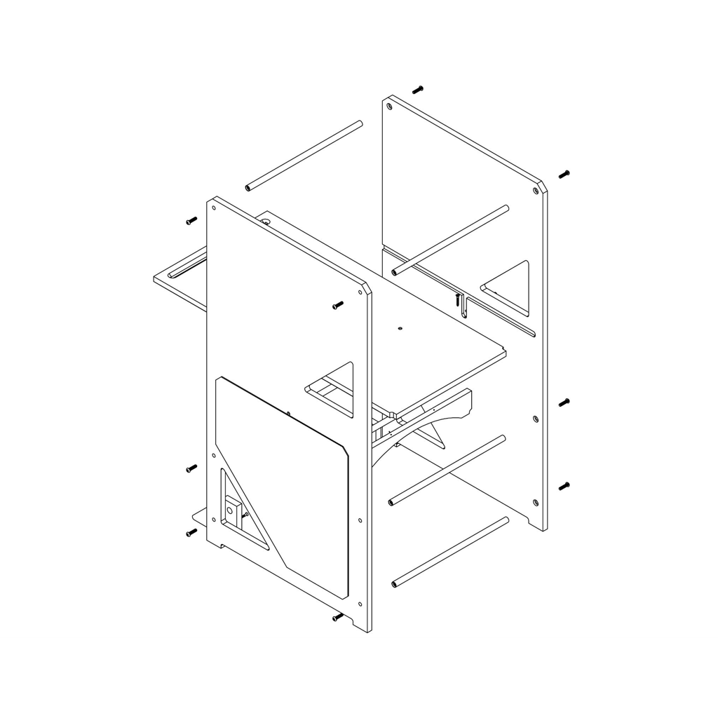 The Overlook - Sturdy - Bamboo Cat Tree Cat Condo Catastrophic Creations