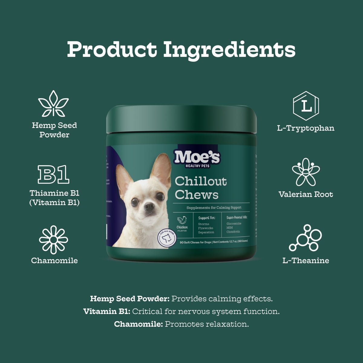 Chillout Chews Moe's Healthy Pets