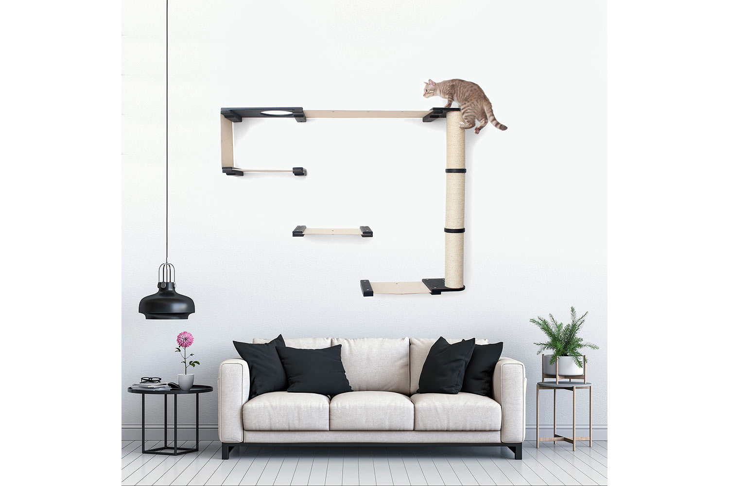 The Climb Condo - Cat Wall Climbing System Cat Condo Catastrophic Creations