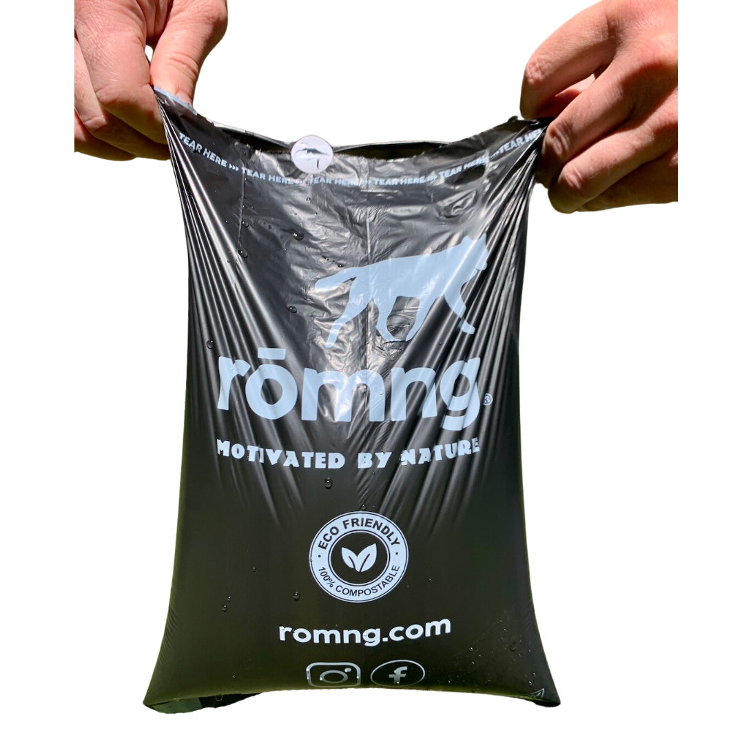 compostable plant-based dog poop bags Compostable Dog Poop Bags rōmng