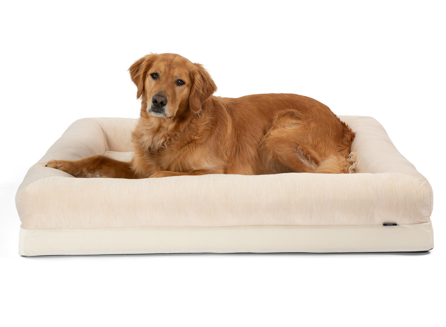 PupChill™ Cooling 4-Bolster Dog Bed - Arctic Sand Dog Beds Paw.com
